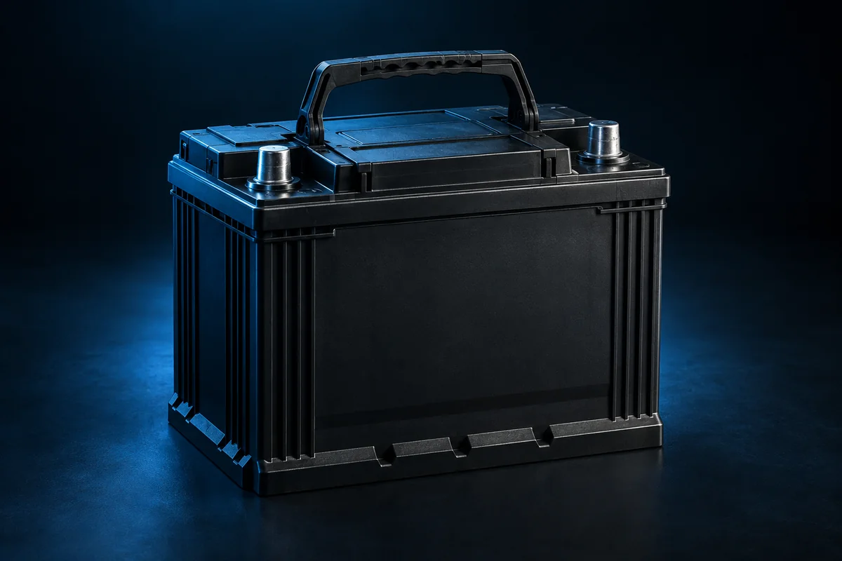 Automotive battery studio artwork